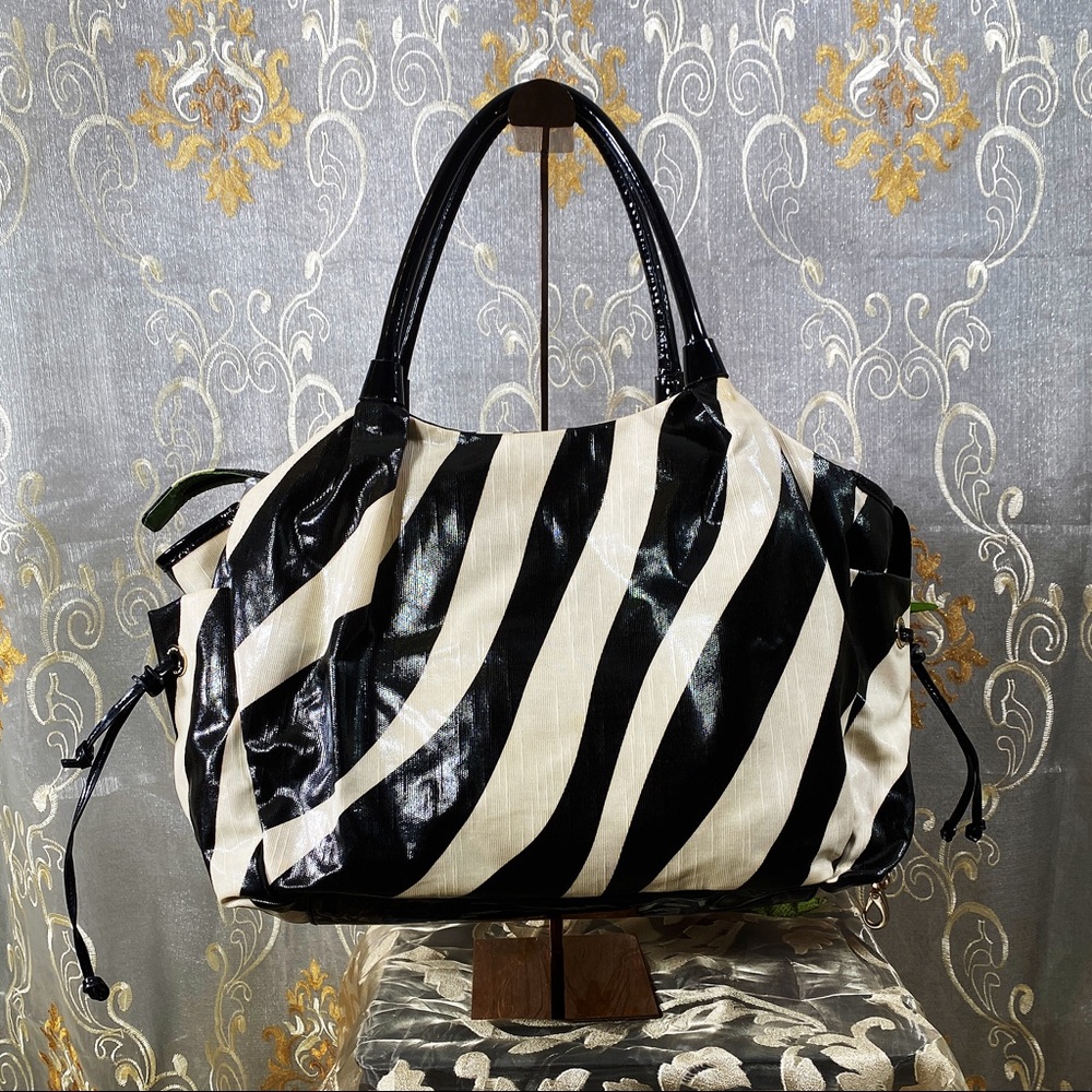 KATE♠️SPADE Baby Zebra Stevie Large New Diaper Pad Bag L EUC - Picture 3 of 16